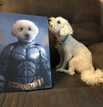 "The Hero We Deserve" - Painted Paw Pawtrait