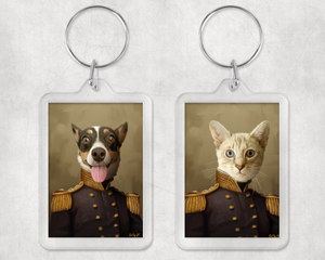 "The Admiral" Pawtrait Keyring